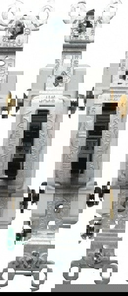 2 Pole, 120 to 277 VAC, 20 Amp, Commercial Grade Toggle Wall Switch